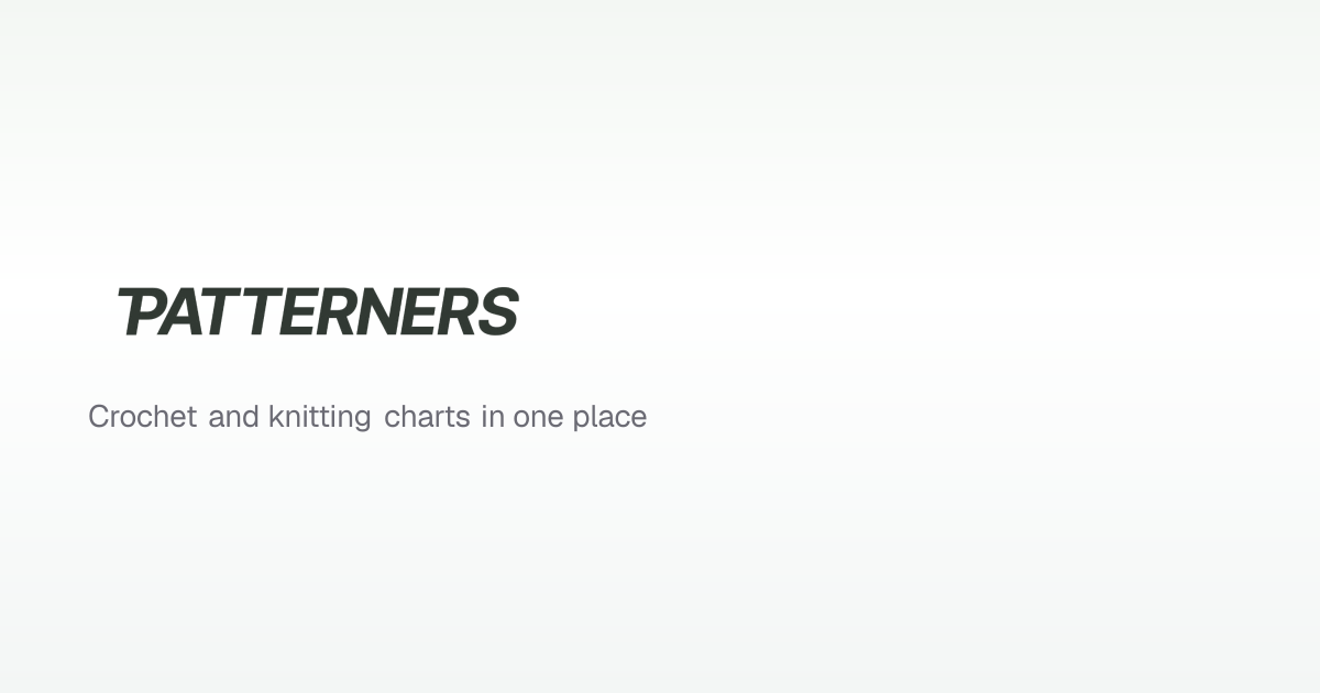 PATTERNERS | Crochet & knitting chart maker